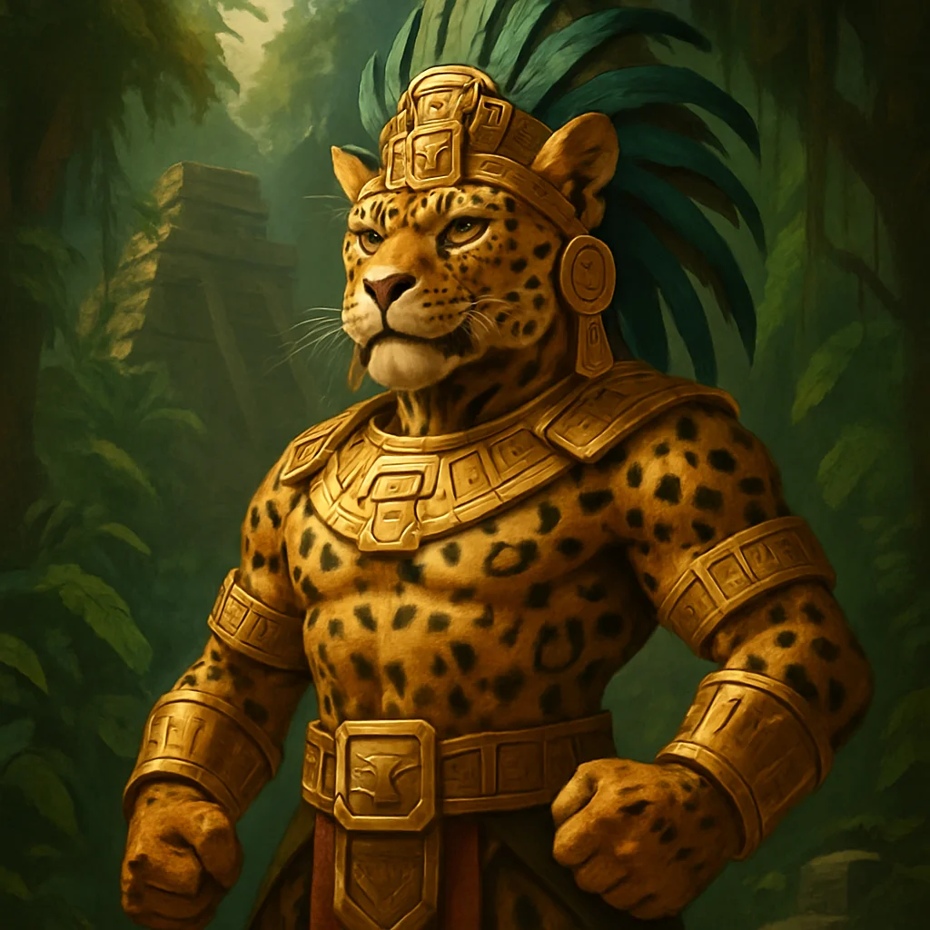 Aztec jaguar mascot